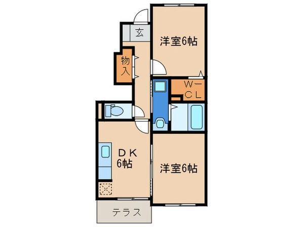 エステート長津タウン２１　Ｃ棟の物件間取画像